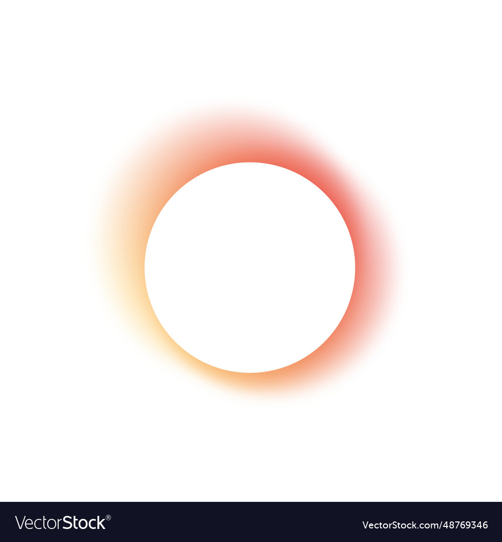 Abstract gradient circle frames set colored light vector image Abstract gradient circle frames set colored light