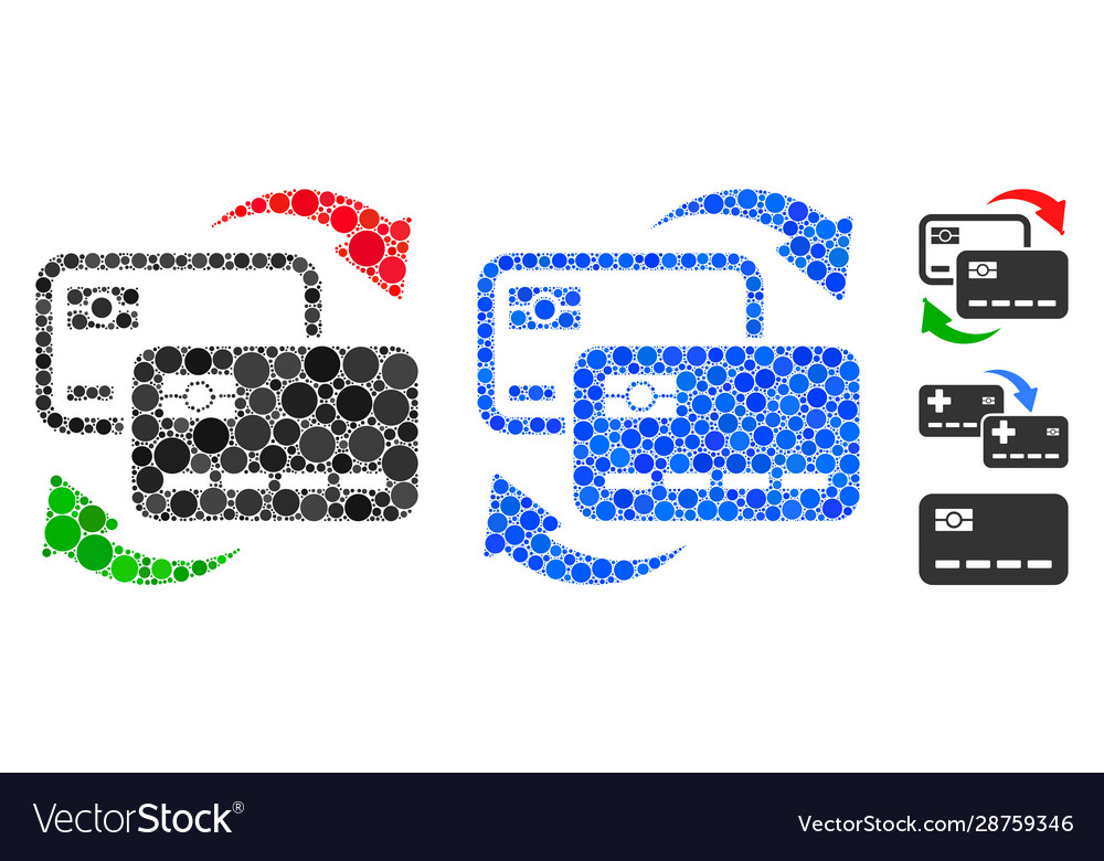 Bankkartenaustausch Kompositionsikone spheric