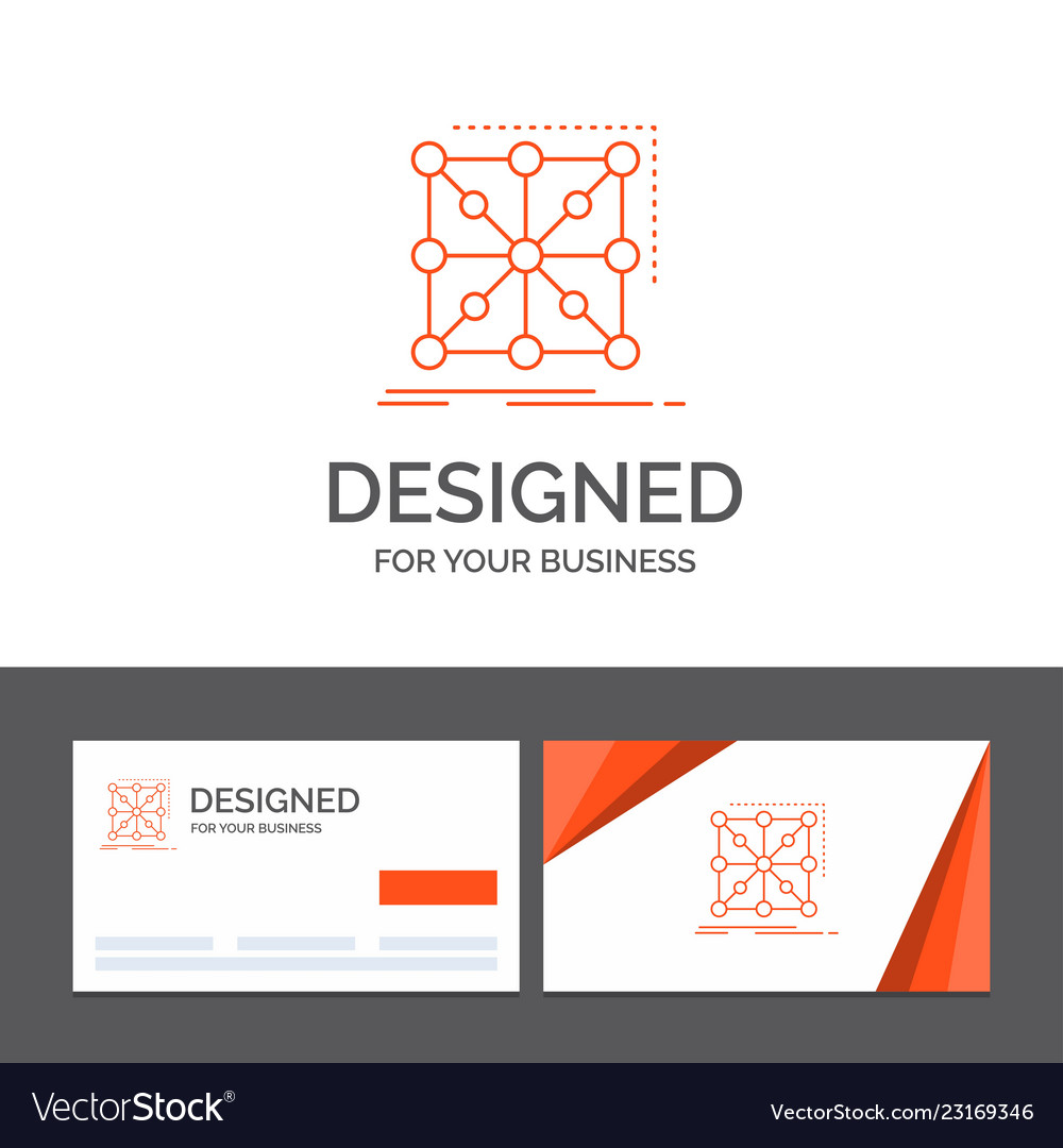 Business logo template for data framework app vector image Business logo template for data framework app
