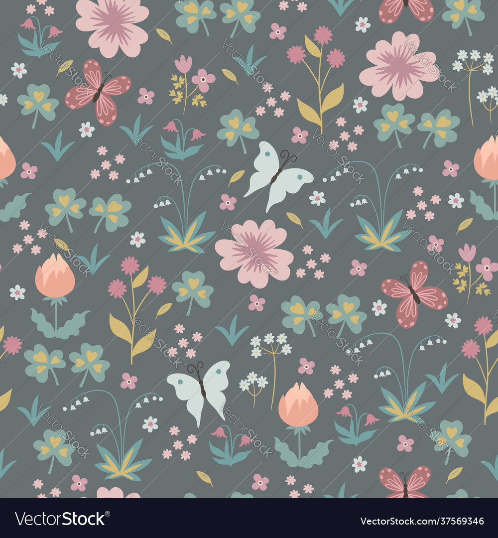 Floral Butterfly Pattern