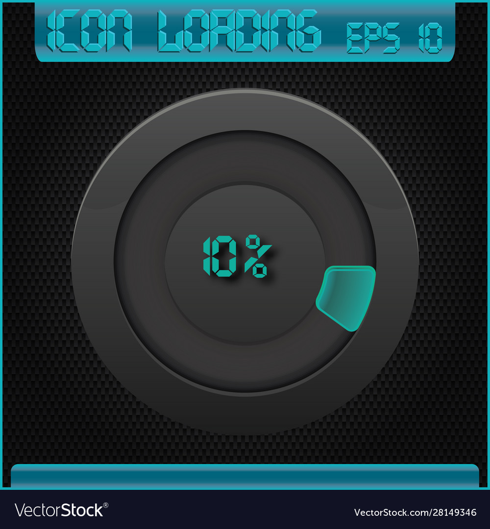 Progress loading icons Vector Image Progress loading icons