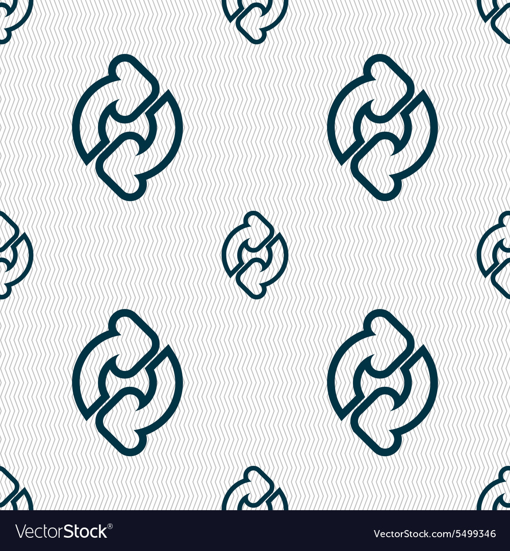 Refresh icon sign seamless pattern with geometric