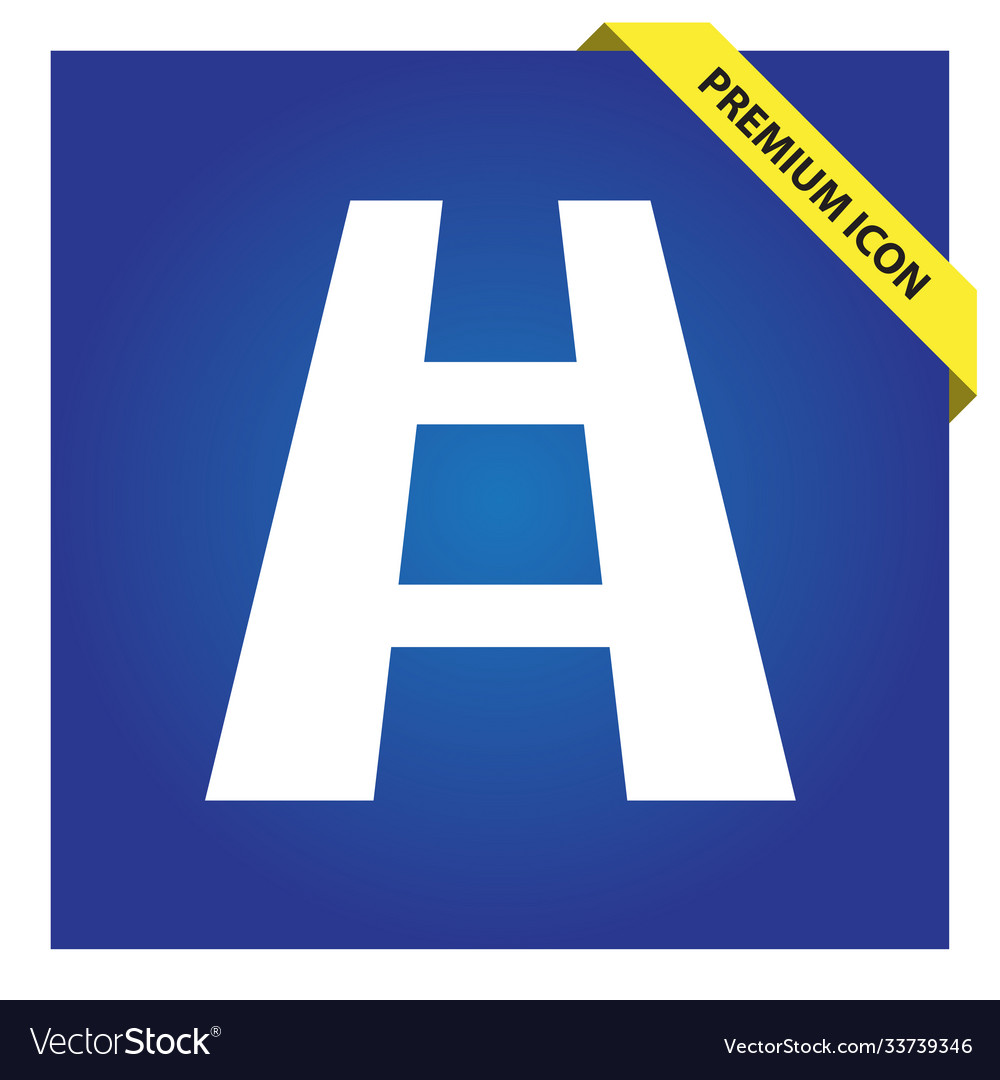 Road icon for web and mobile