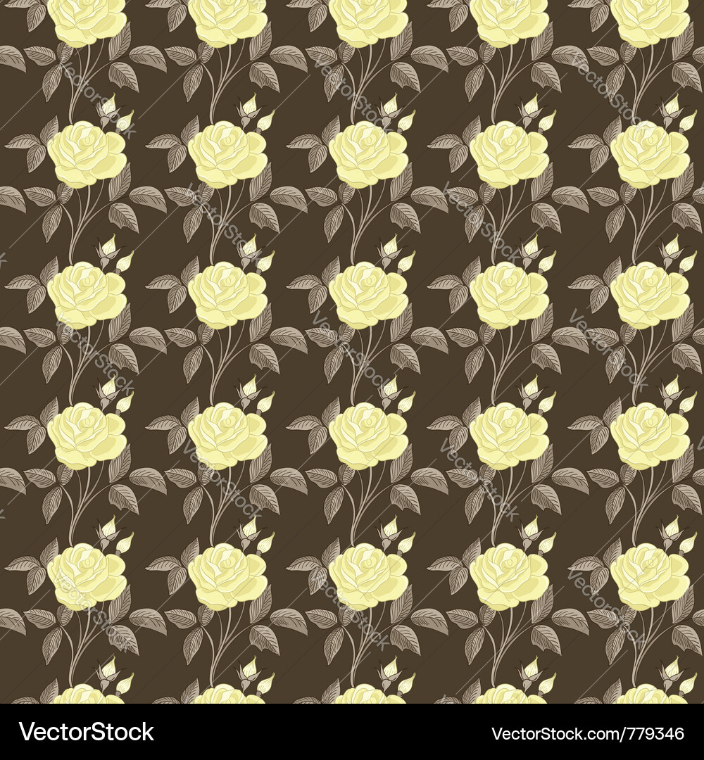 Seamless pattern with roses Royalty Free Vector Image