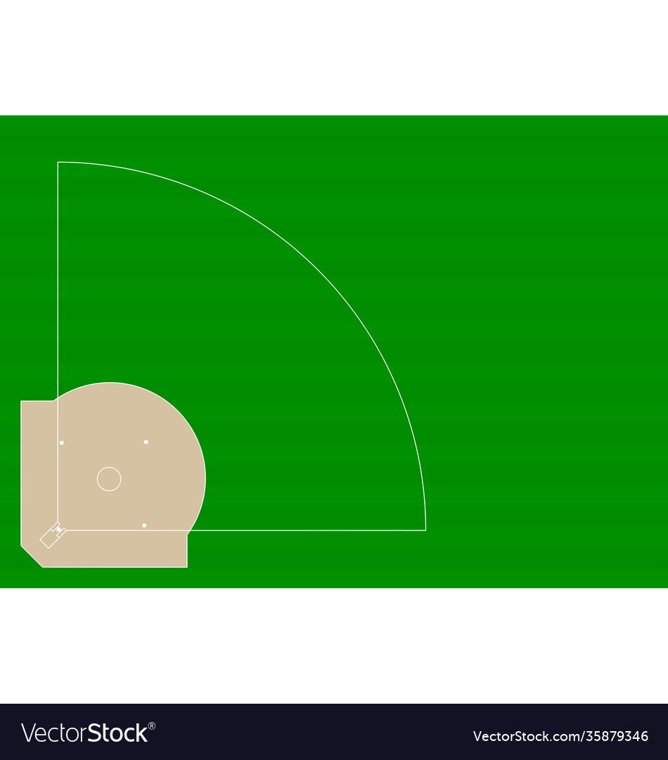 Softball diamond Royalty Free Vector Image VectorStock