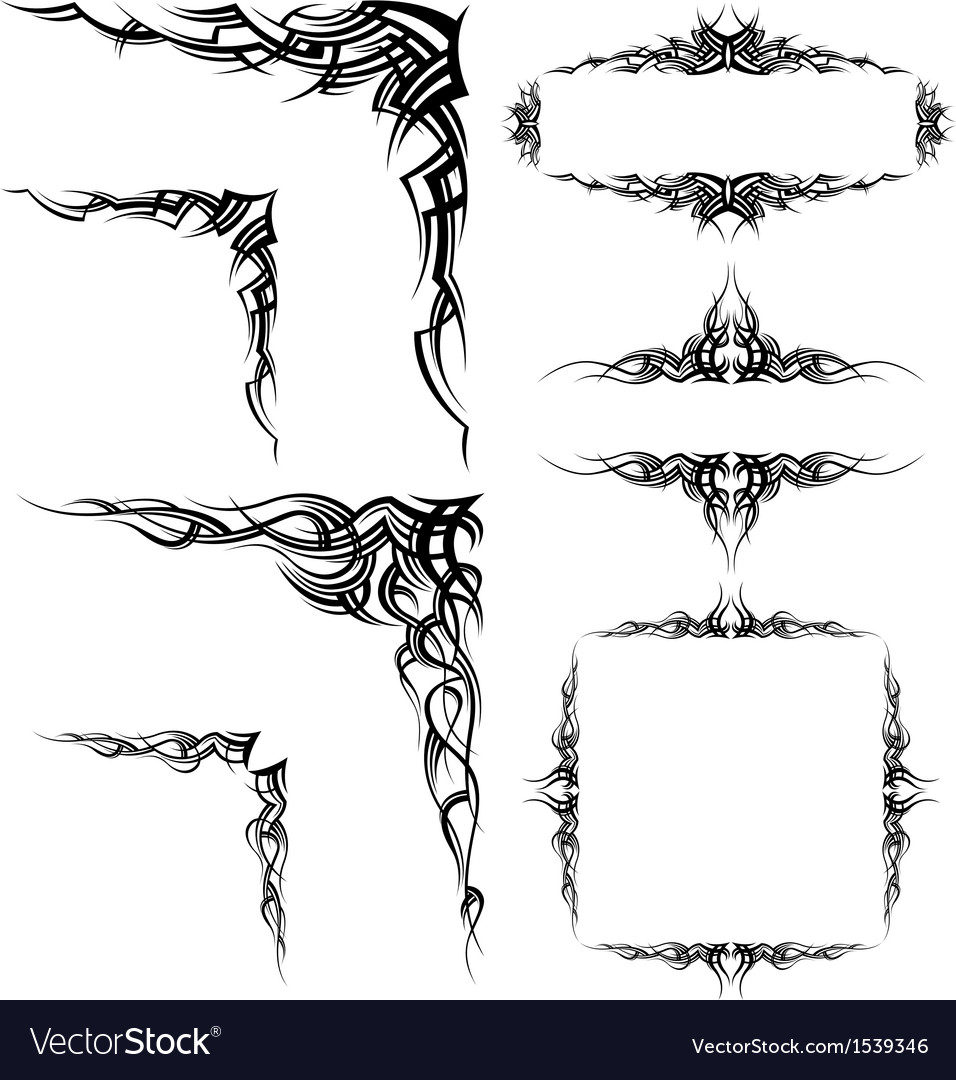 Stylized Swirl Elements