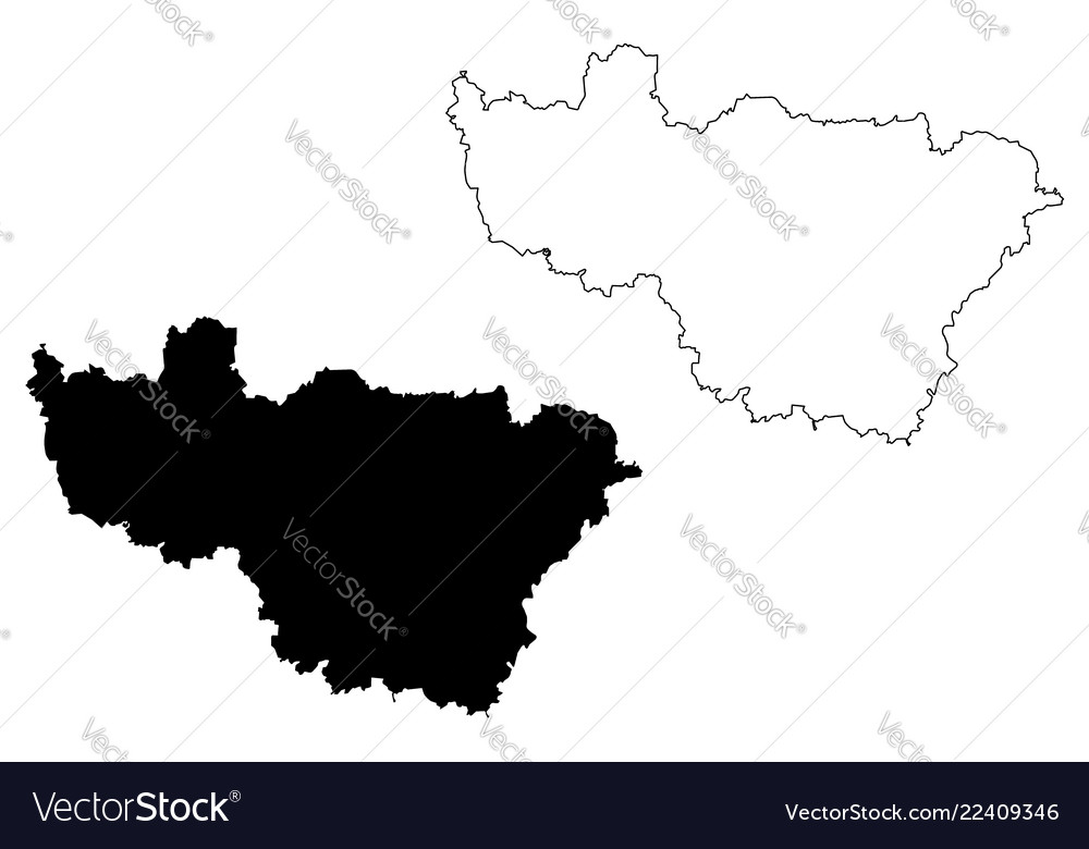 Vladimir oblast map Royalty Free Vector Image - VectorStock