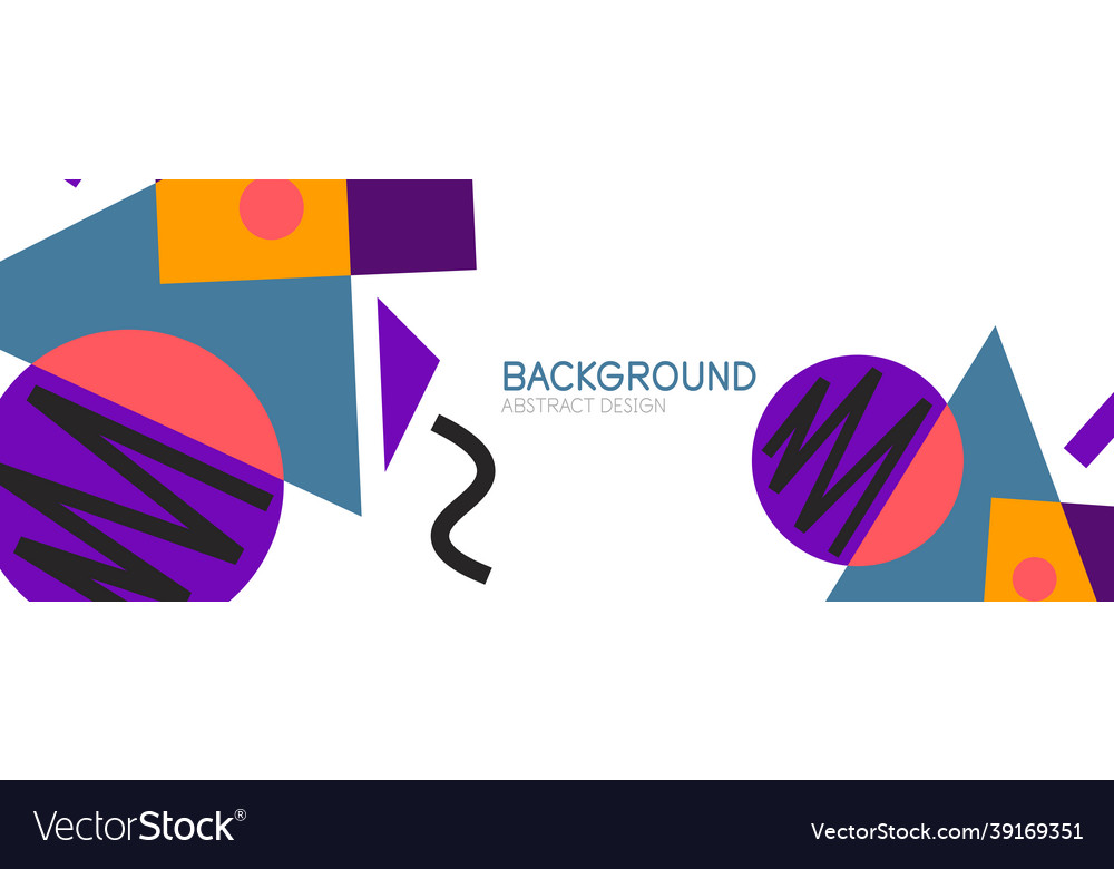 Abstract background blocks lines triangles vector image Abstract background blocks lines triangles