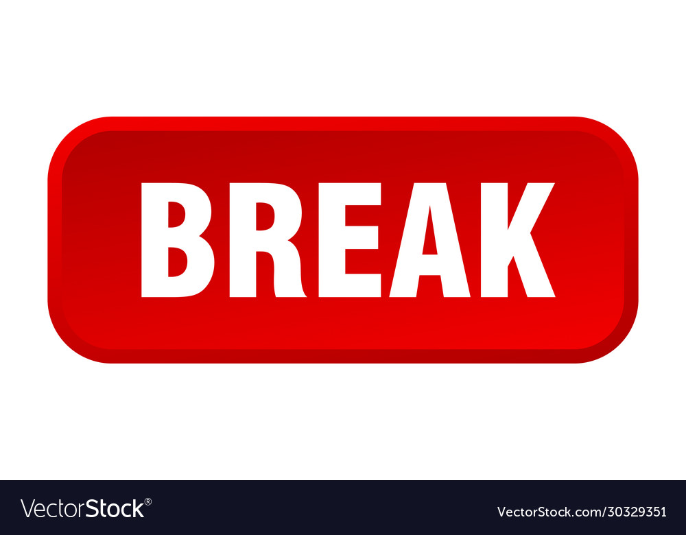 Break button square 3d push