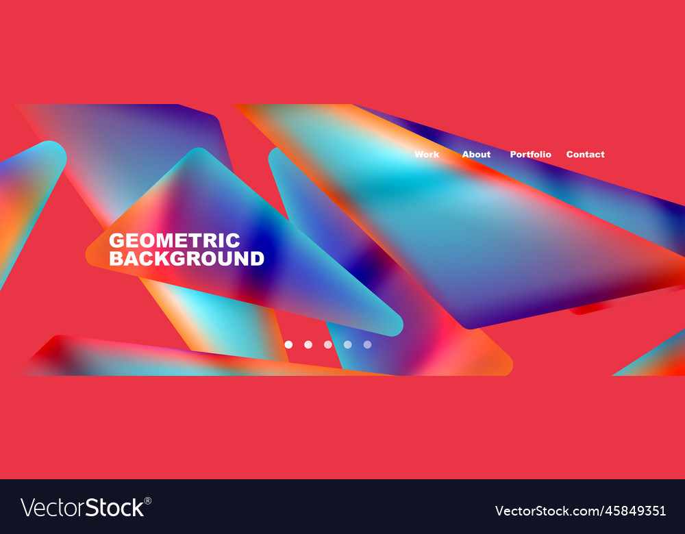 Bright colorful triangular shapes abstract vector image Bright colorful triangular shapes abstract