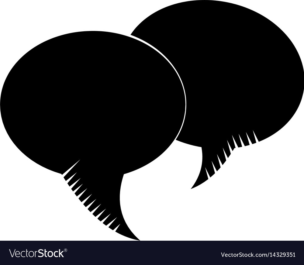 Bubble Speech Communication Dialog Pictograph Vector Image