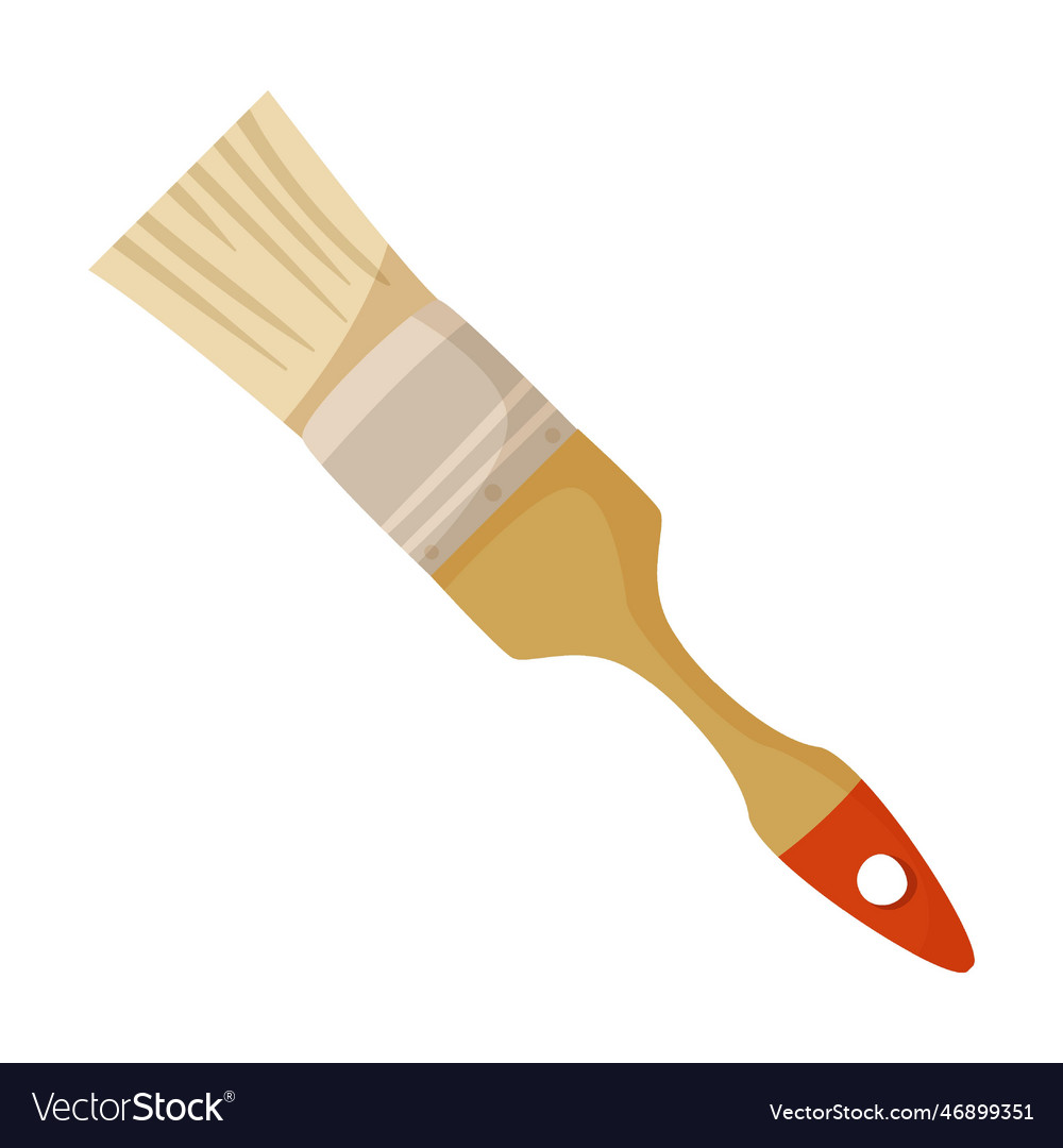 Construction instrument paint brush cartoon Vector Image