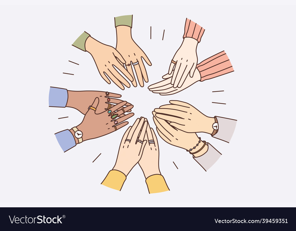 Equality in human rights union concept Vector Image Equality in human rights union concept
