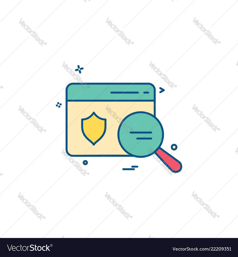 Password and security icon design vector image Password and security icon design