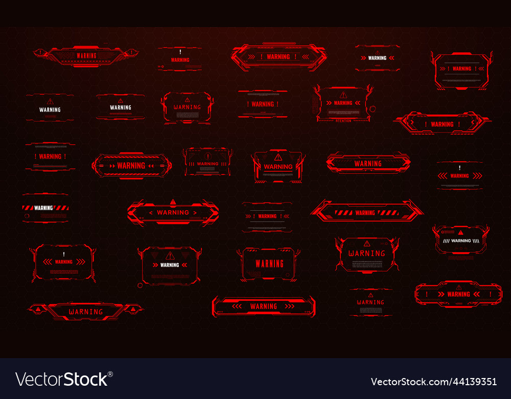 Red Danger Warning UI