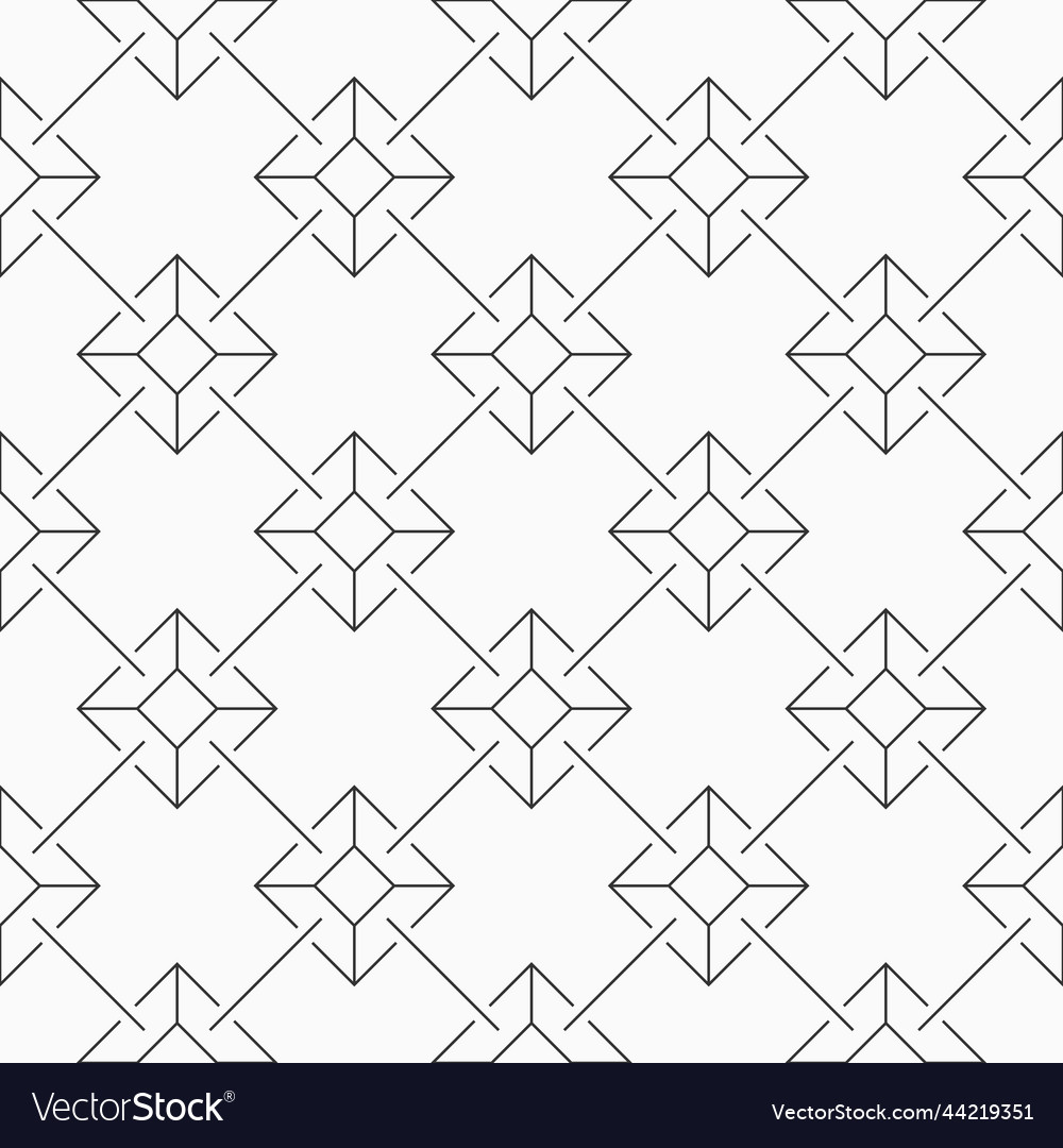 Seamless thin lines rhombuses pattern repeating