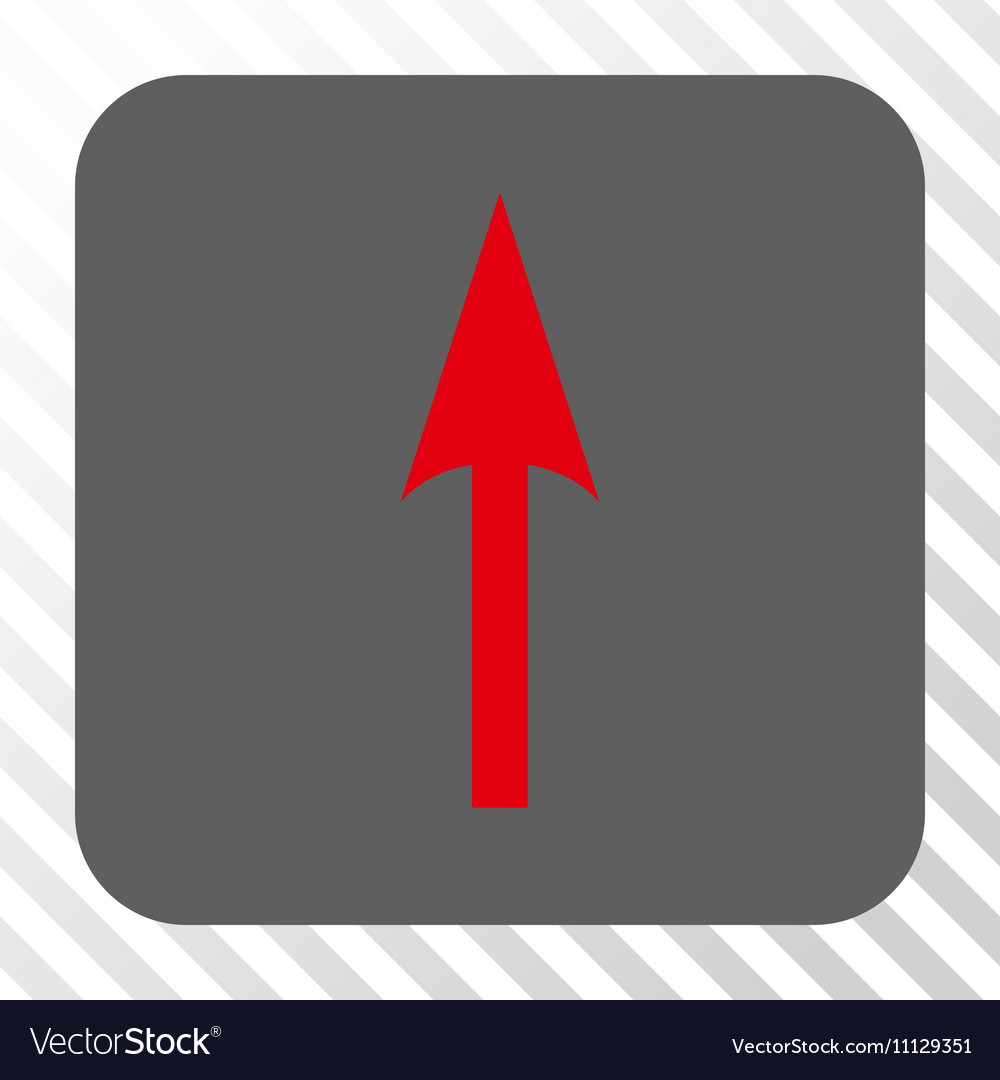 Sharp arrow up rounded square button