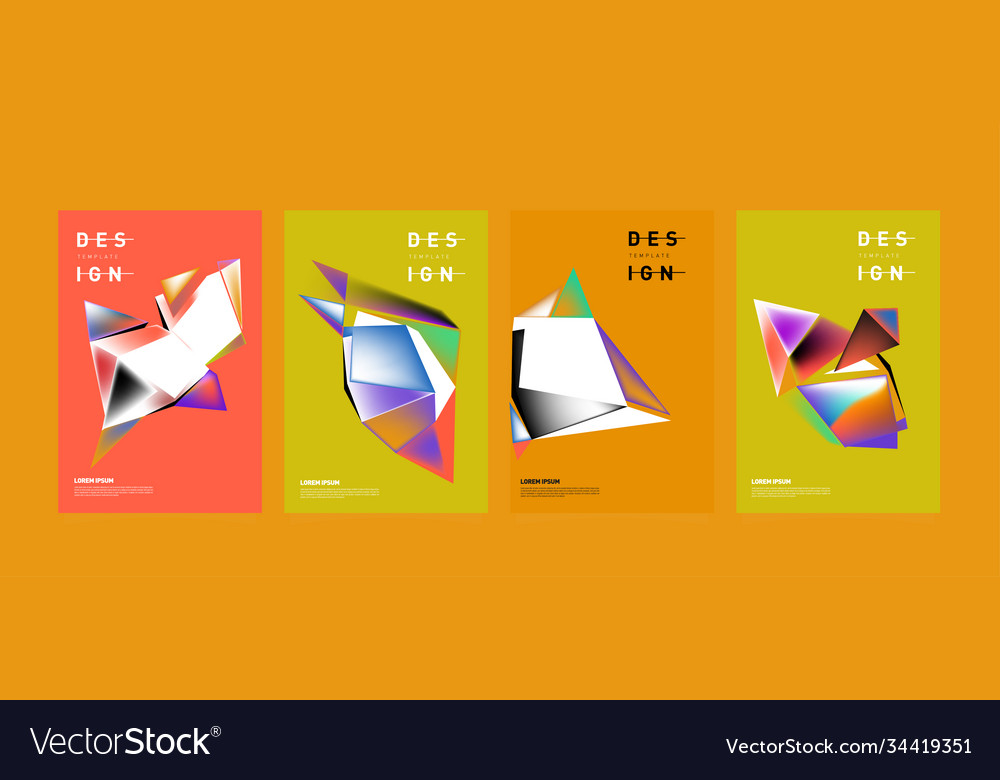 Simple colorful abstract geometric background