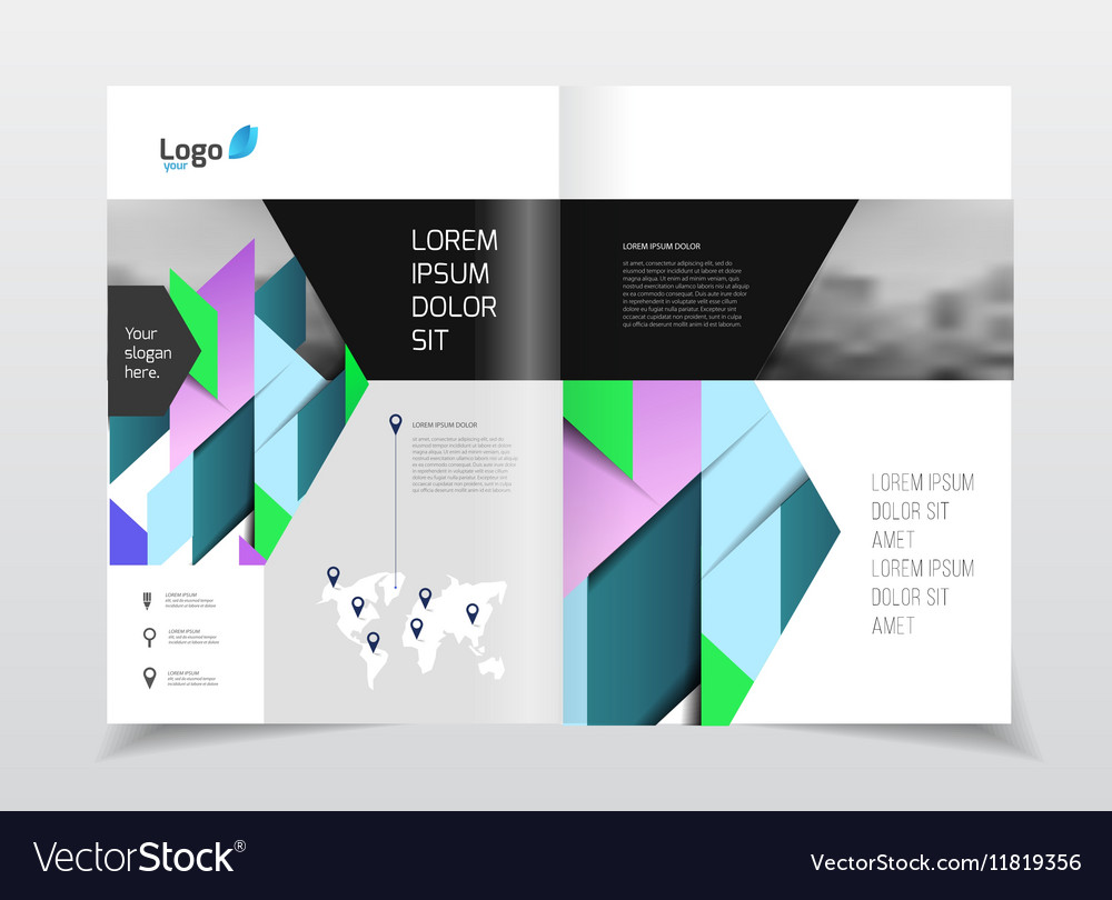 Annual report brochure with text a4 size c