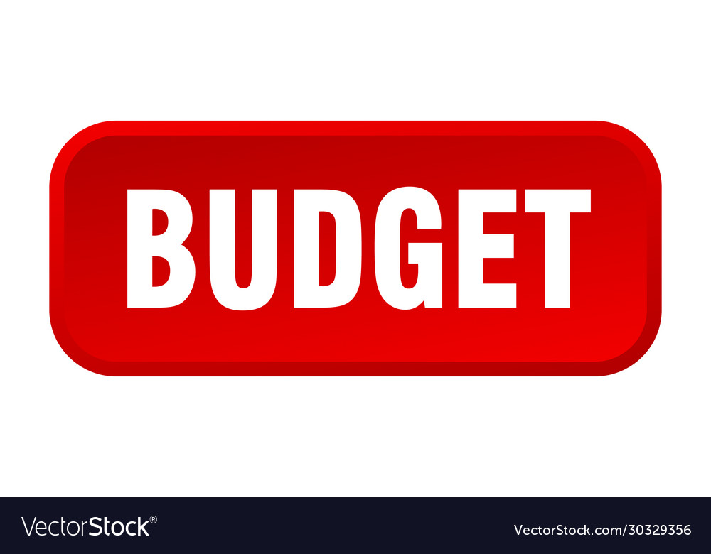 Budget button square 3d push