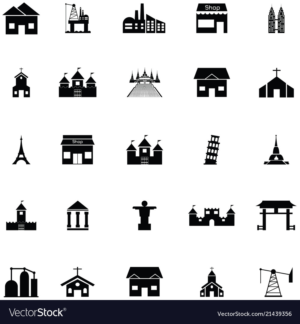 Building icon set