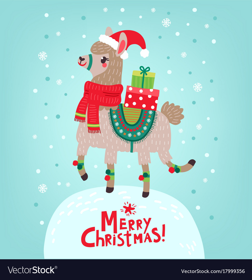 Christmas Llama Pictures 