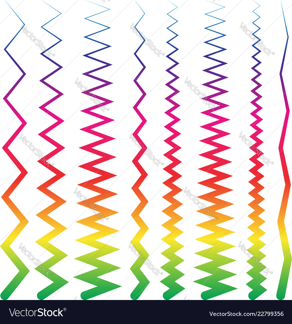 Colorful line elements with distortions pointed