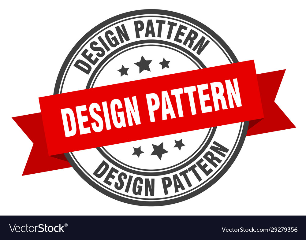 Design pattern label patternround band