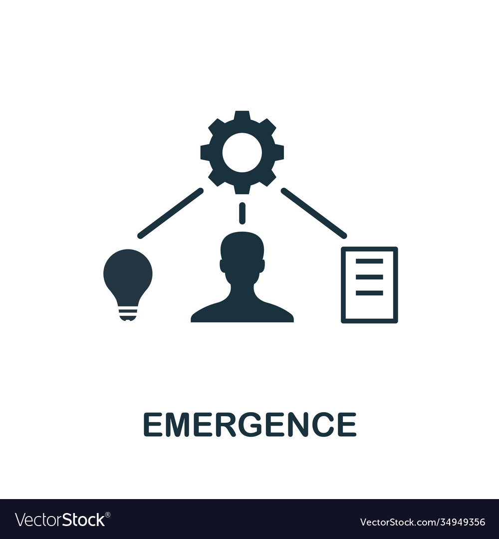 Emergence-Symbol einfaches Element aus agiler Methode