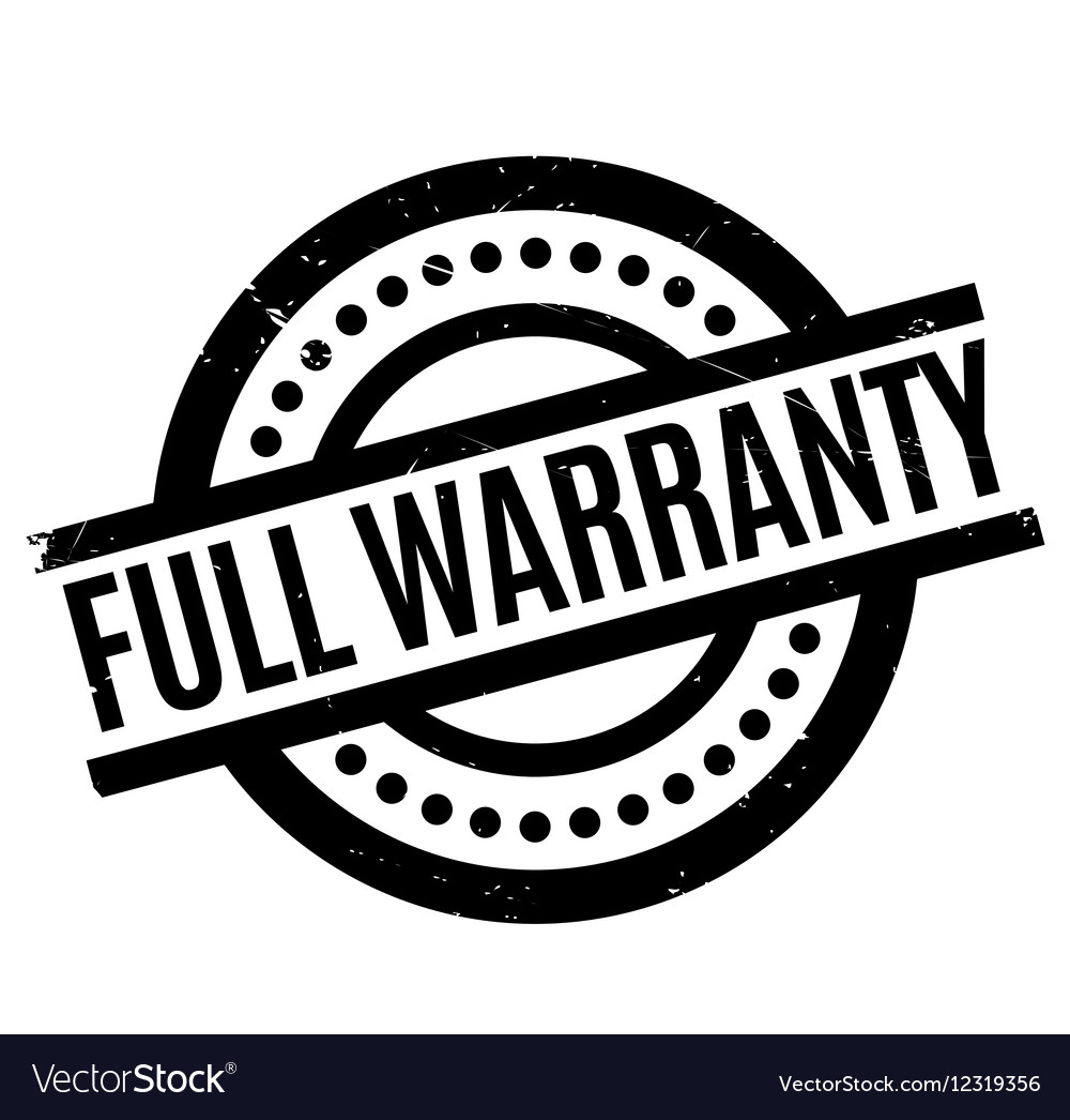 Full warranty rubber stamp Royalty Free Vector Image