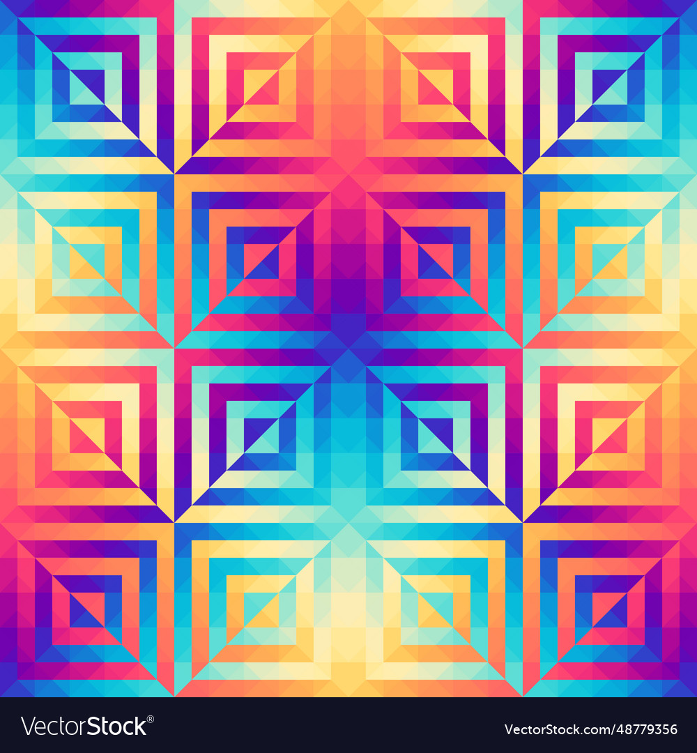 Geometric seamless abstract pattern in low poly vector image Geometric seamless abstract pattern in low poly