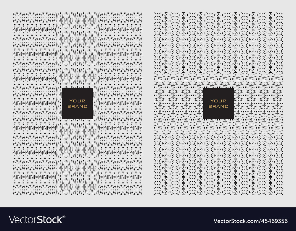 Hand drawn diagonal line pattern set vector image Hand drawn diagonal line pattern set