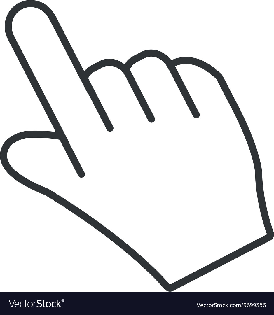 Hand pointer icon