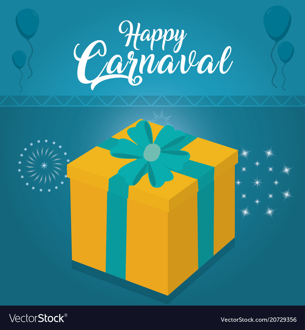 Happy carnaval party card