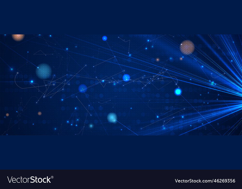 Neural network concept connected cells with links vector image Neural network concept connected cells with links