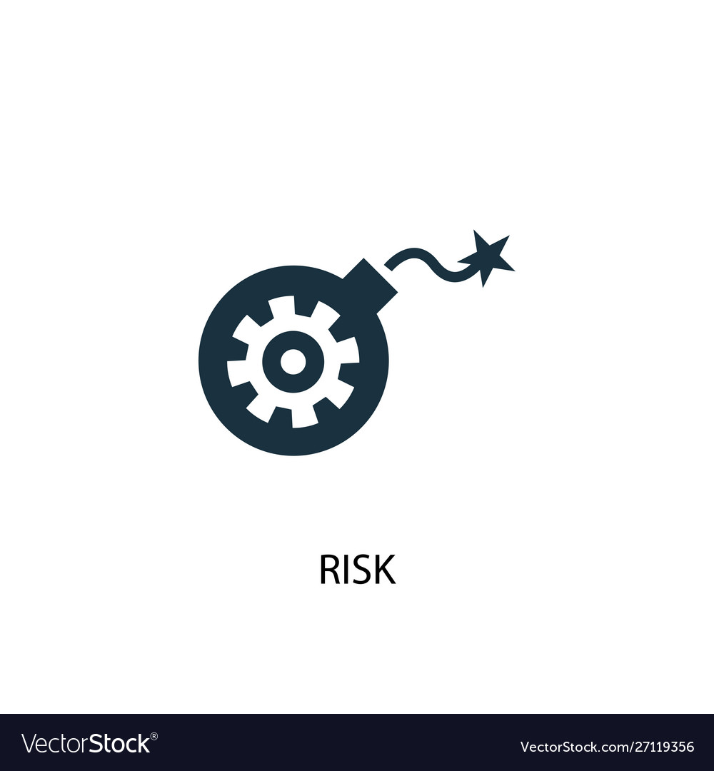 Risk icon simple element