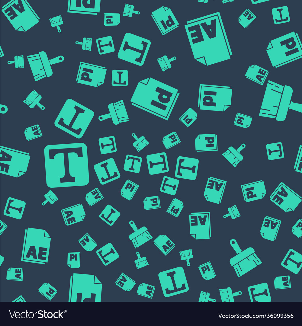Set id file document ae text Vector Image Set id file document ae text