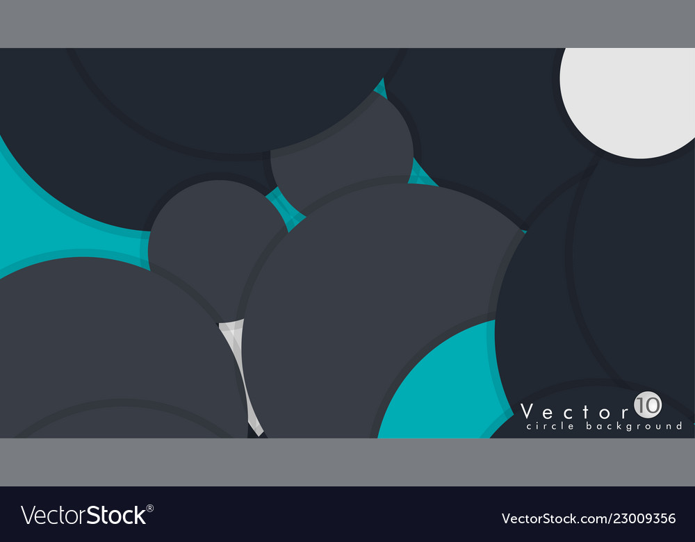 Simple and colorful circles background design vector image Simple and colorful circles background design