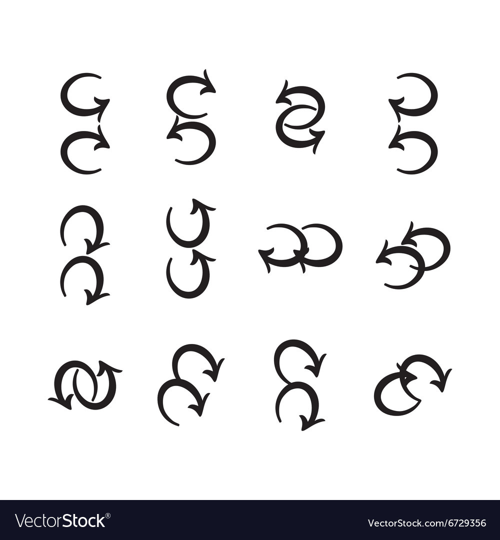 Simple icon set related to interface double arrows