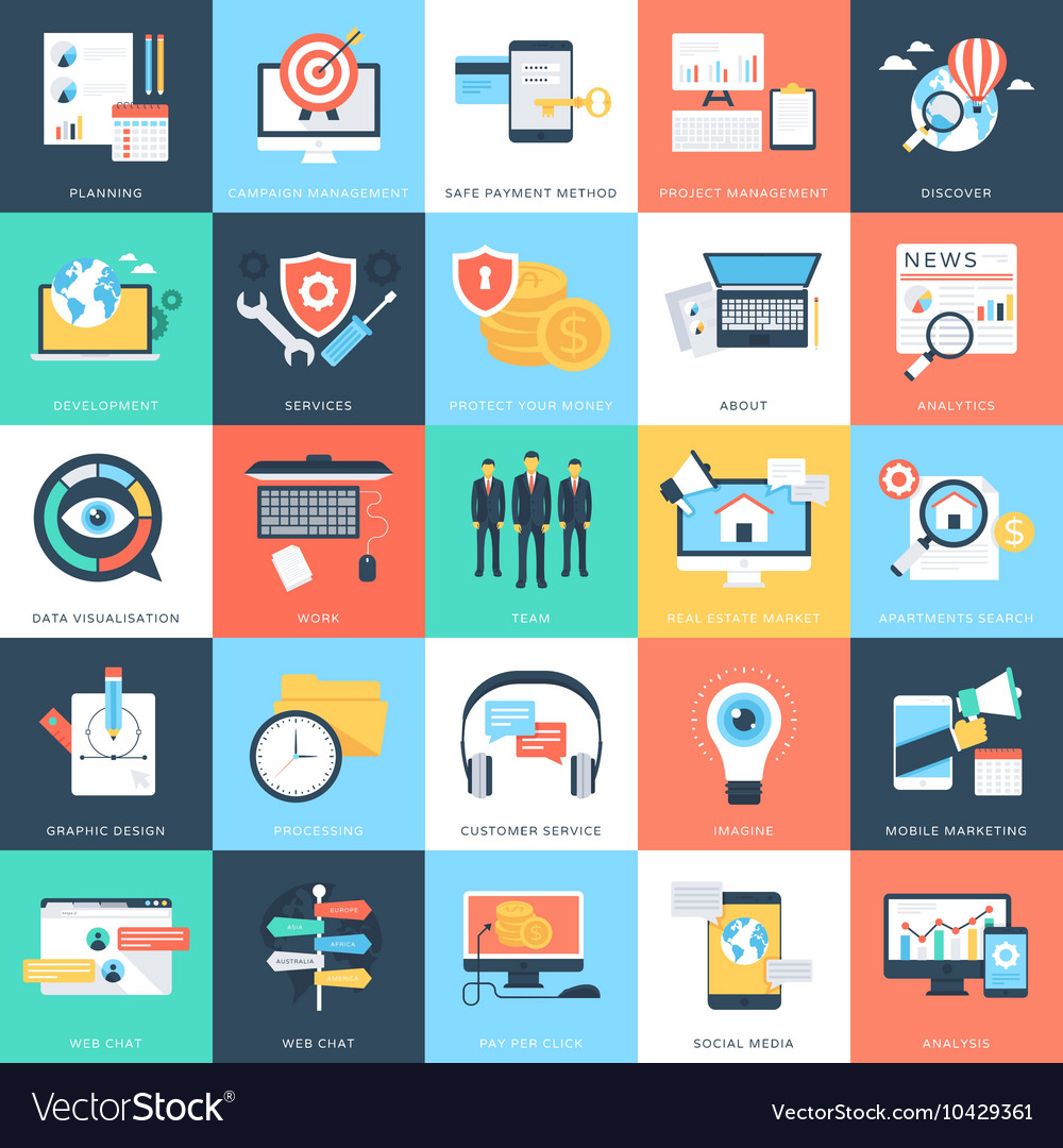 Business concepts icons 8