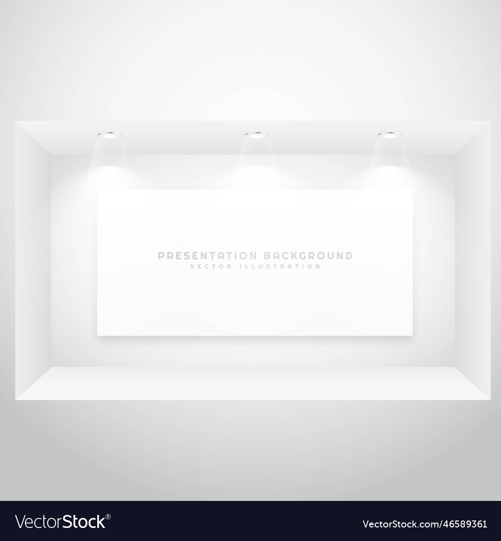 Display window with presentation picture frame