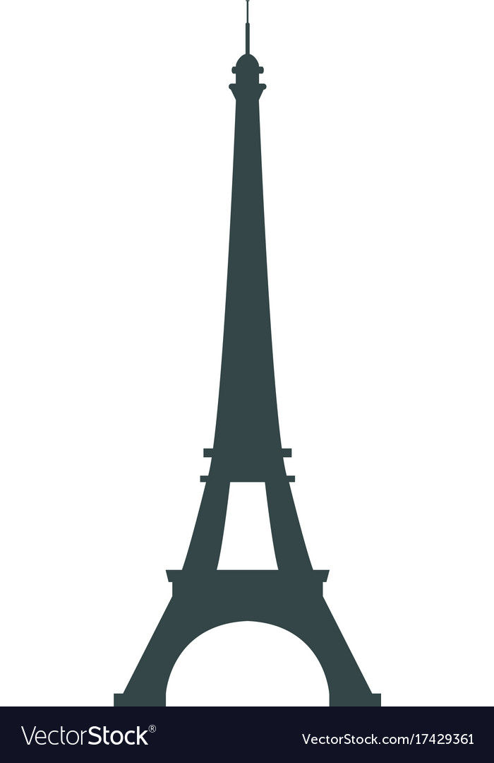 Paris france eiffel tower icon isolated Royalty Free Vector