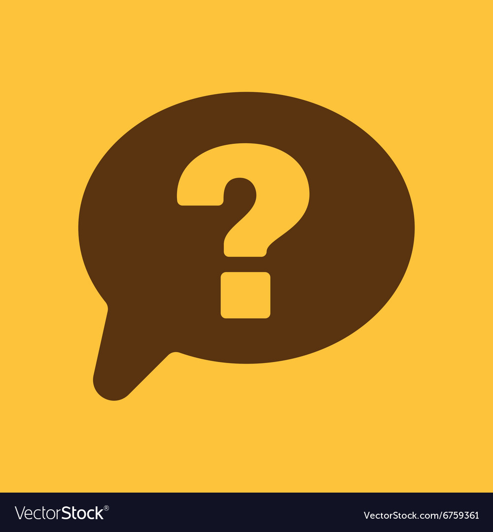 Question mark icon help speech bubble Royalty Free Vector