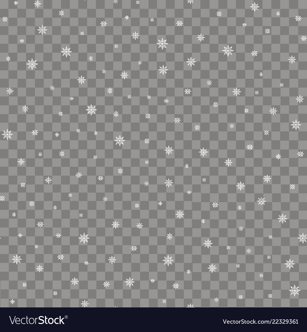 Seamless pattern with falling snow vector image Seamless pattern with falling snow