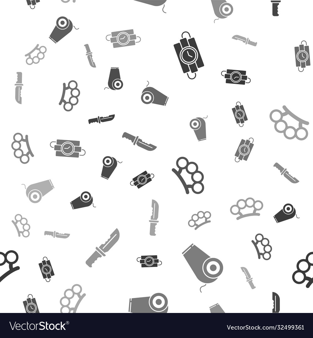 Set dynamite stick and timer clock cannon brass vector image Set dynamite stick and timer clock cannon brass