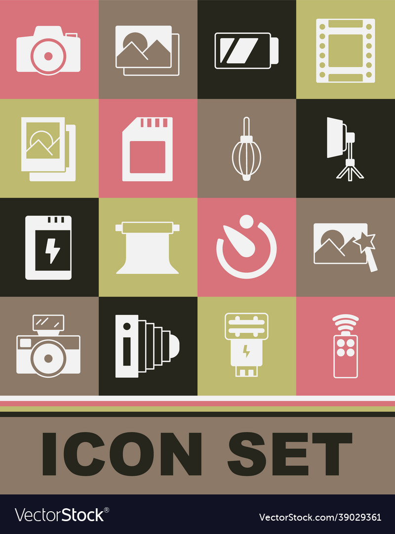Set remote control for camera photo retouching