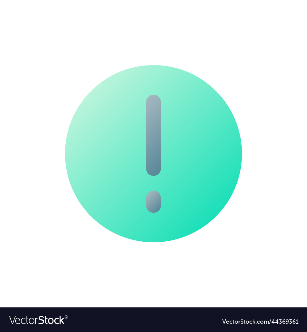 Warning pixel perfect flat gradient two-color ui Vector Image Warning pixel perfect flat gradient two-color ui