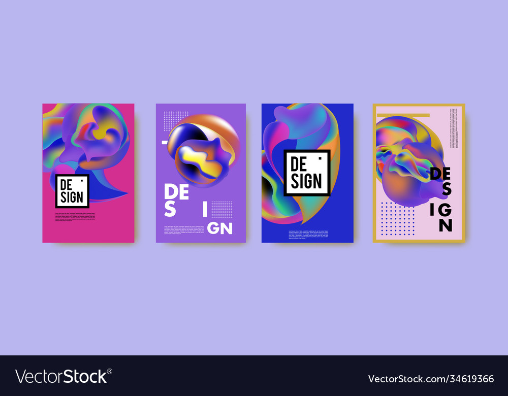 Abstract colorful liquid and fluid pattern Vector Image Abstract colorful liquid and fluid pattern
