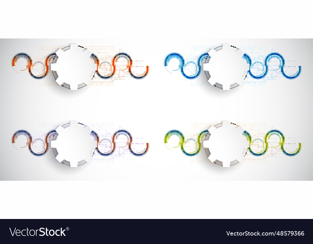 Abstract technology background cogwheels art theme vector image Abstract technology background cogwheels art theme