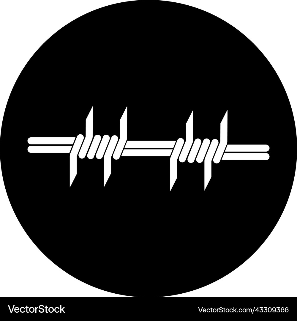 Barbed wire logo Royalty Free Vector Image - VectorStock